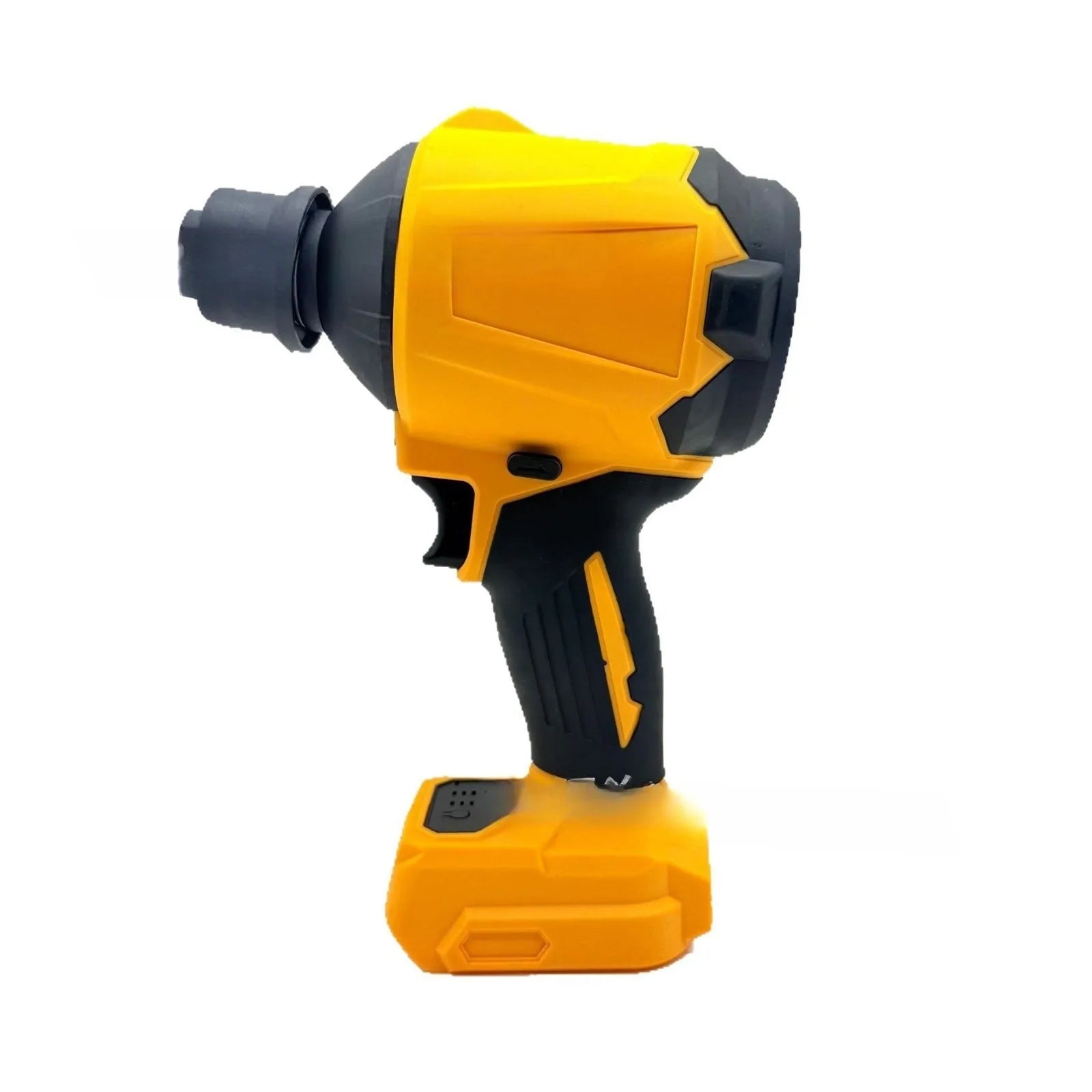 Lithium battery handheld air dust cleaner with bare metal head and dust exhaust apparatus