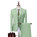 Men's slim fit business casual vest in cotton blend fabric for wedding formal wear