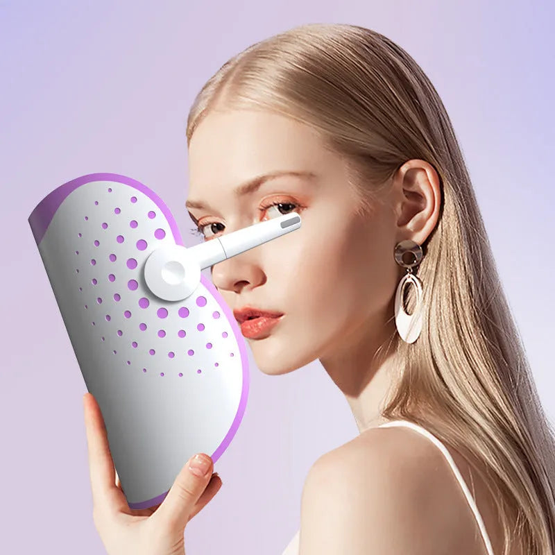 White and purple photon IPL beauty mask device for home colour light therapy