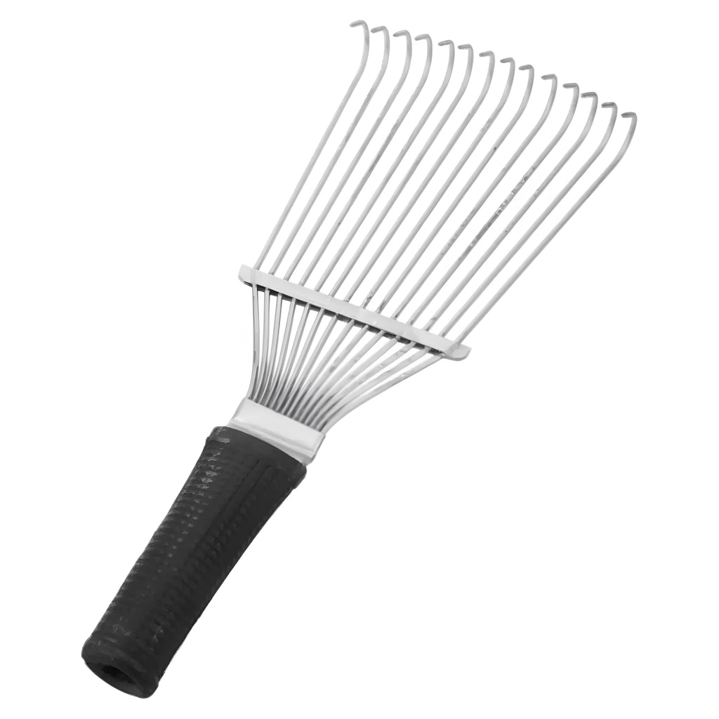 Stainless steel dematting brush rake for grooming horses and large dogs