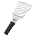 Stainless steel dematting brush rake for grooming horses and large dogs