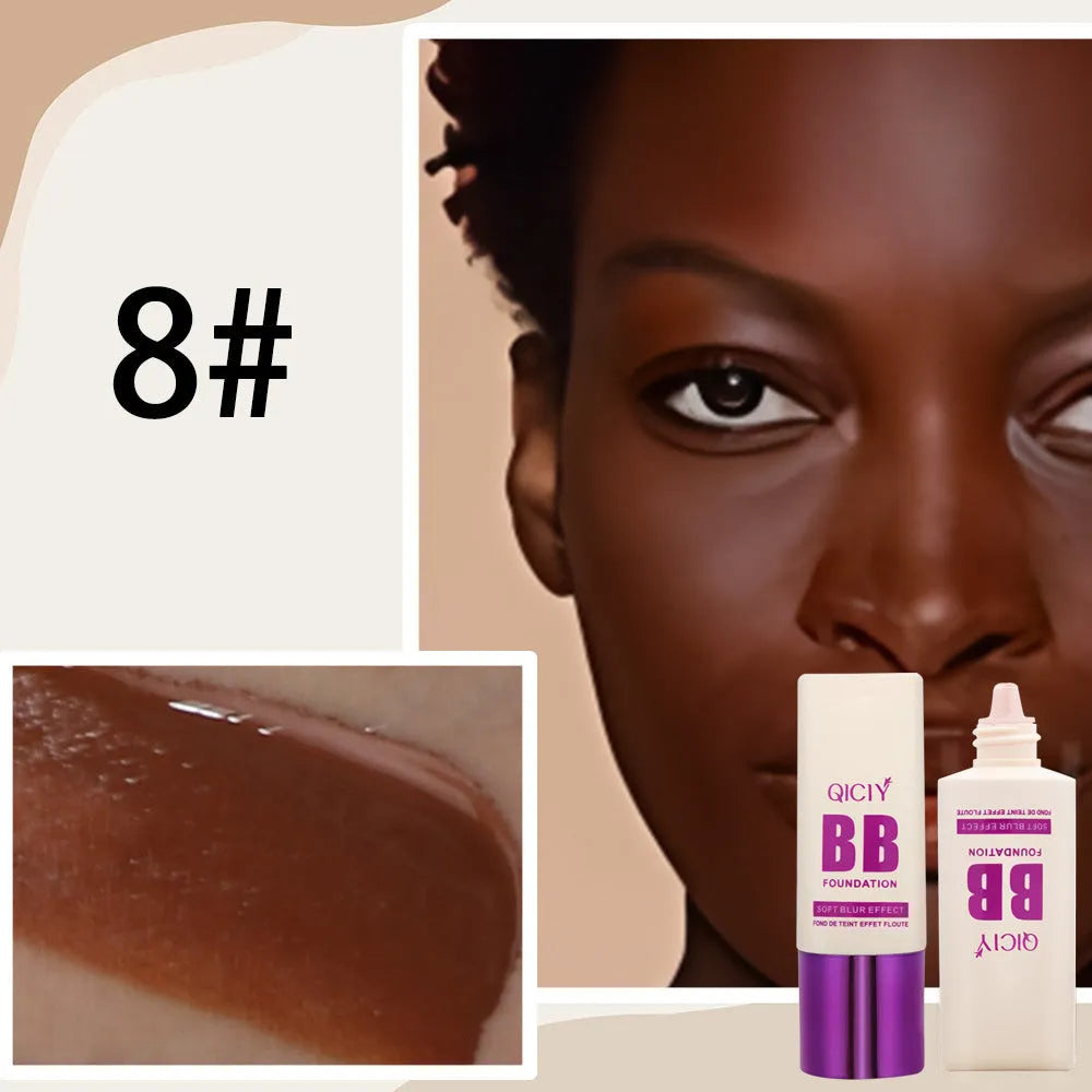 Feeding bottle BB cream liquid foundation concealer in 10 colour shades for brightening and repair
