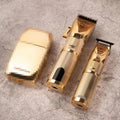 Gold colour cordless hair clipper with professional 25W motor for barbershop and home use