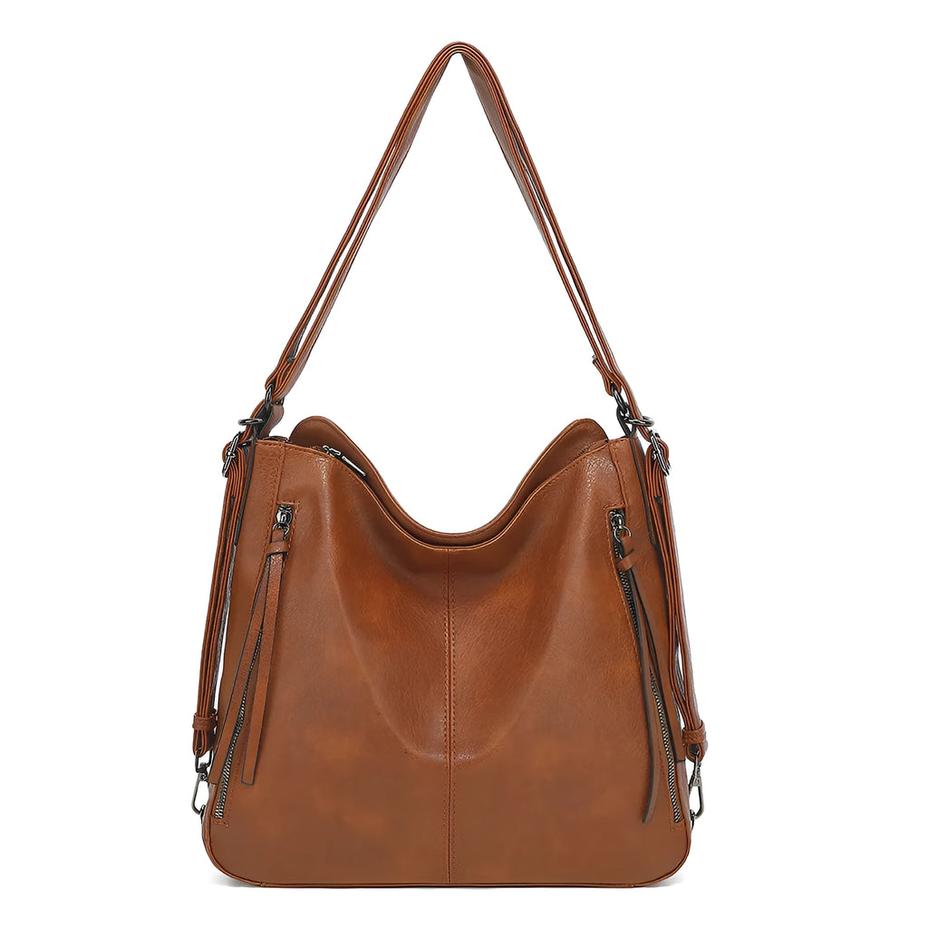 Travel multi-functional shoulder messenger bag in PU with square vertical shape and sandwich pocket, available in multiple colours