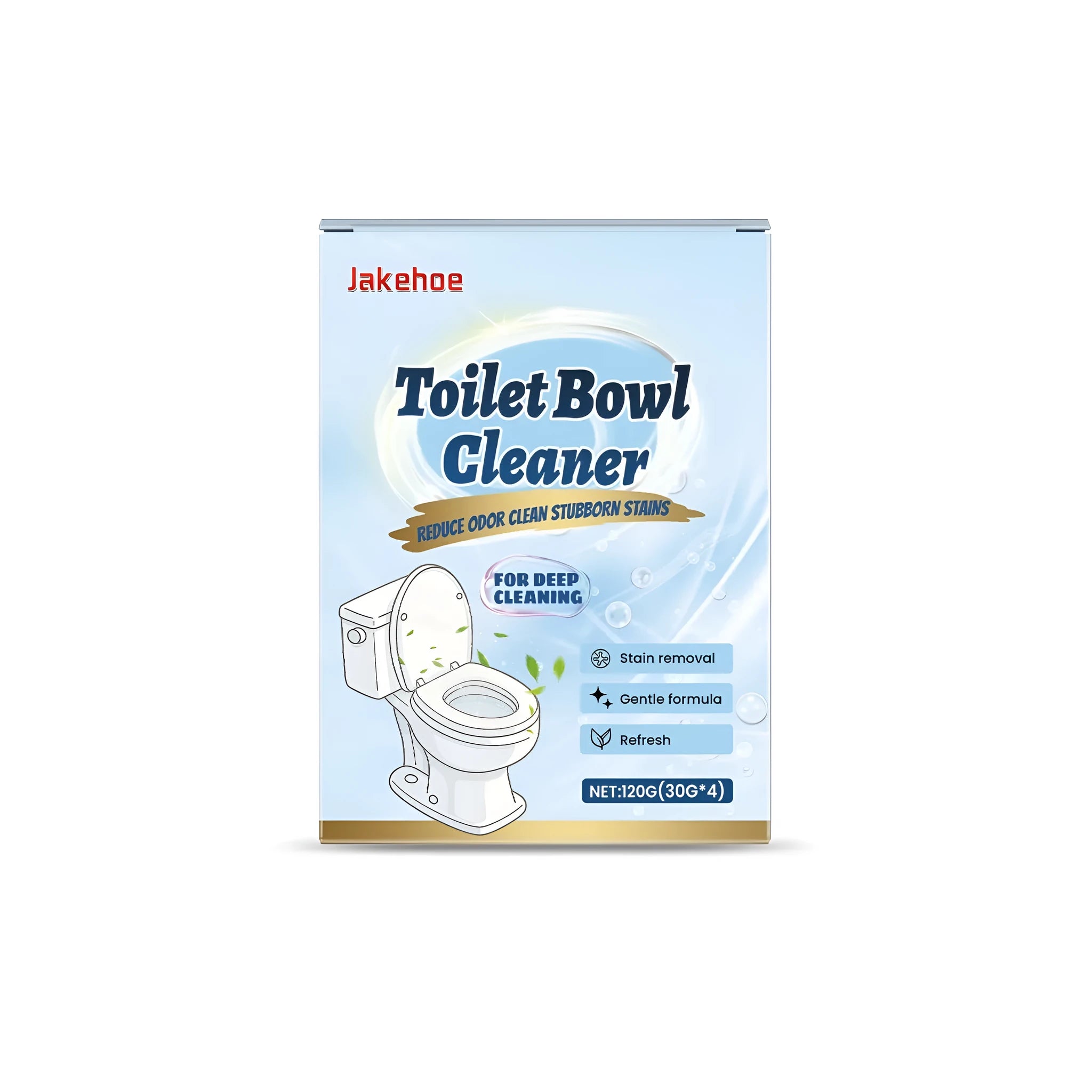 Toilet cleaning powder 120g pack containing four 30g sachets for bowl cleaning