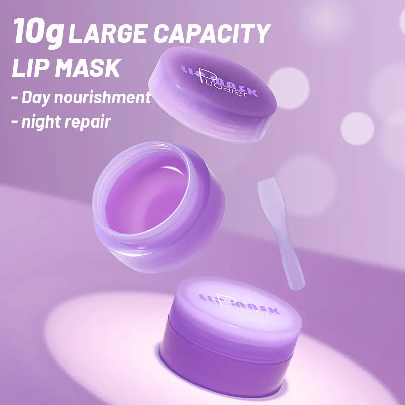 Exfoliating hydrating lip balm 10ml tube with a separate plastic scraper applicator