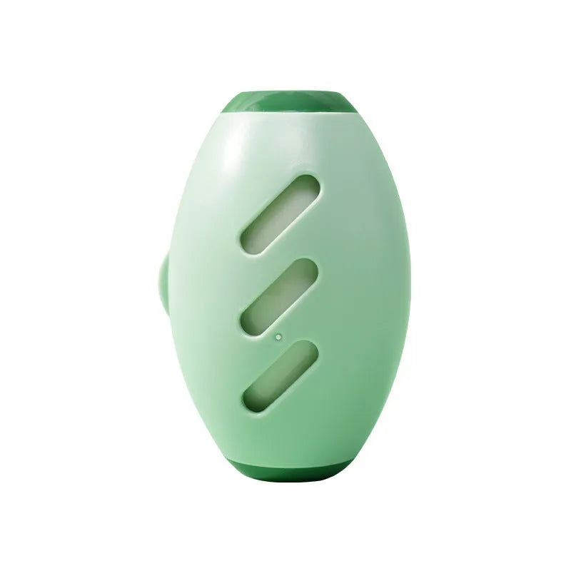 Green reusable gel lint roller ball for pet hair removal from clothes and furniture