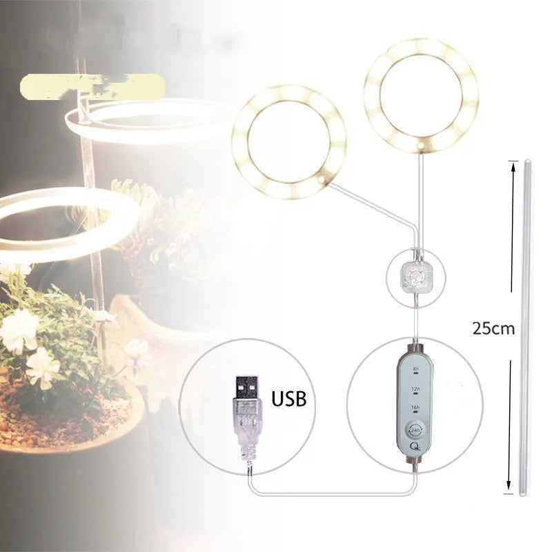 USB LED grow light with acrylic stick for indoor plant growth lighting