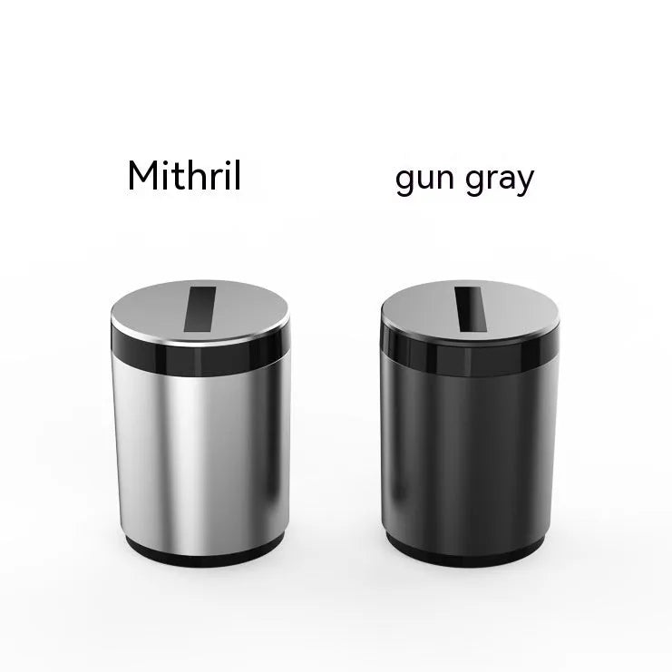 Intelligent induction ashtray with automatic opening, aluminium alloy construction, grey colour