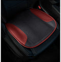 Black USB ventilated car seat cushion with cooling fans on a car seat.