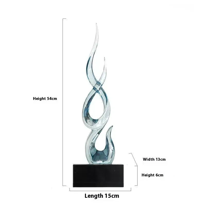 Handmade high-rise resin decoration for festivals in gold, silver, blue gradient, or custom colours