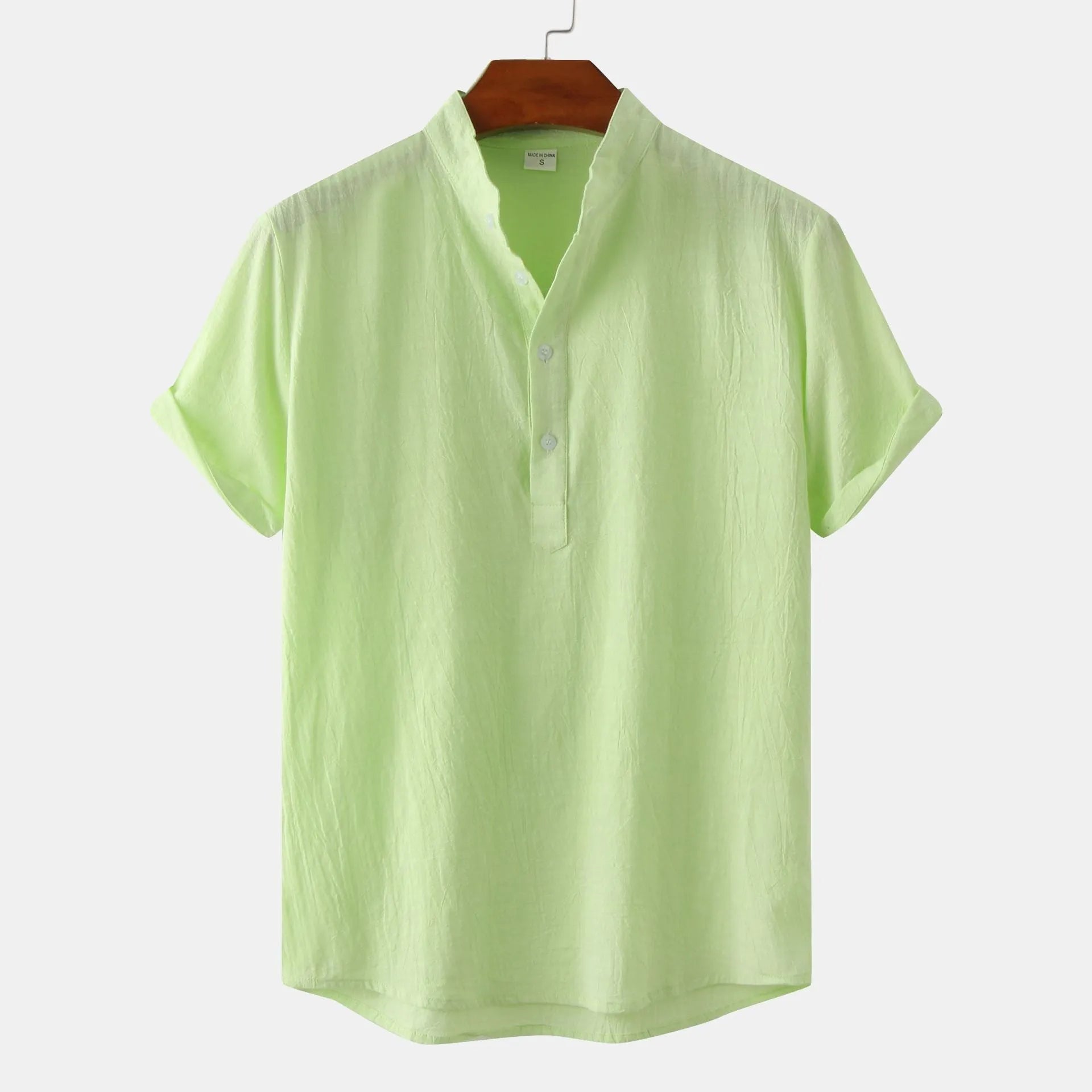 Men's casual short sleeve pullover shirt with floral print, available in multiple colours, sizes S to 2XL