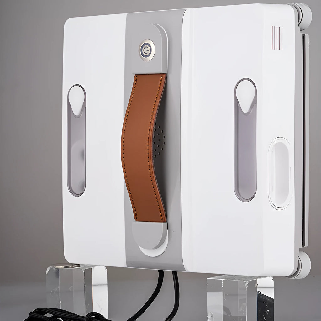 Intelligent window cleaning robot in white with 220mm dimensions for high-rise window washing
