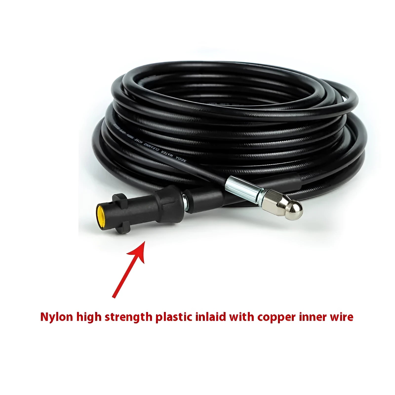 Kahe 10 metre high pressure Teflon dredging pipe with copper-plated top sections for car wash drain cleaning