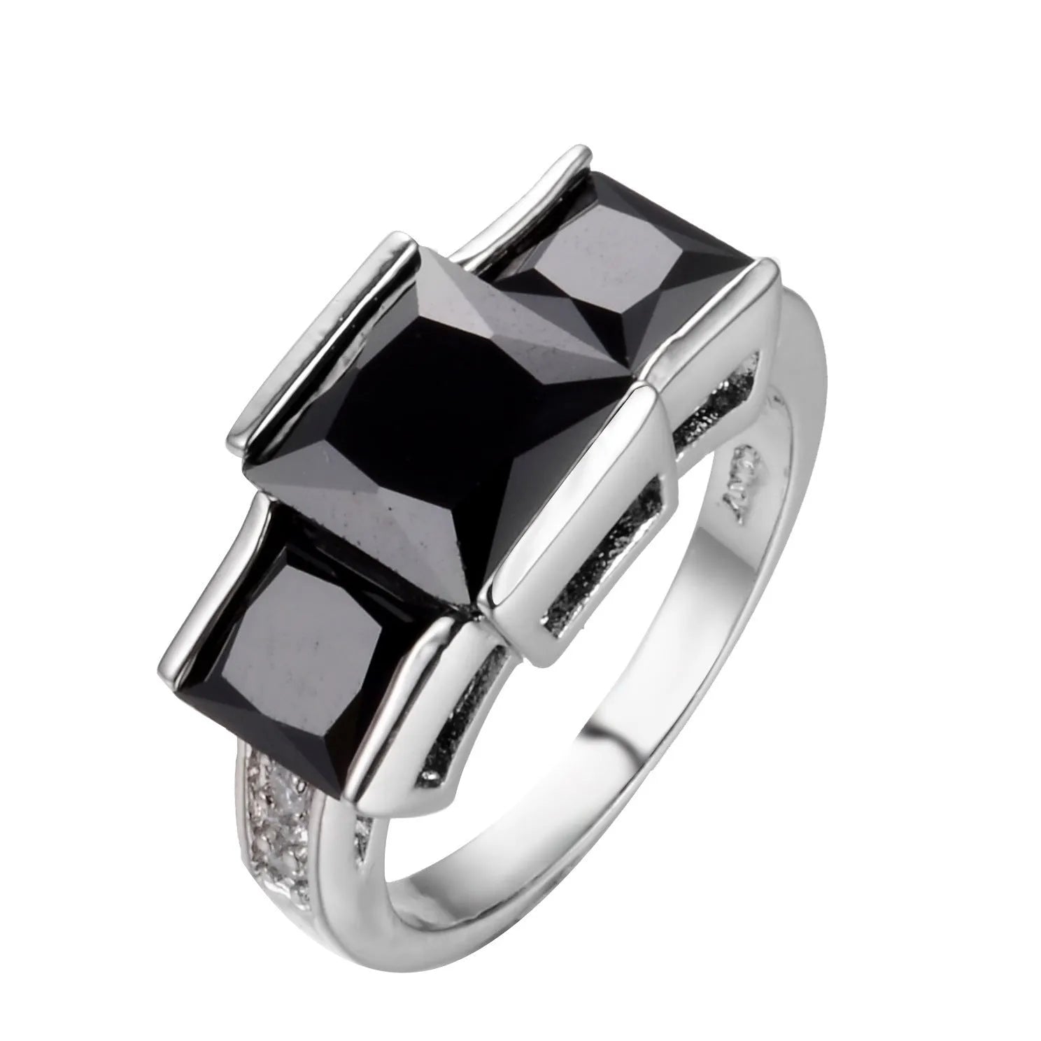 Women's copper electroplated colourful ring in geometric rainbow metal design, multiple colour options