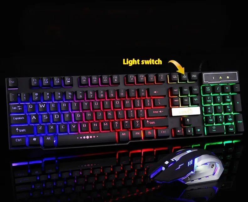 Glowing USB cable for gaming keyboards with RGB LEDs in white or black colour options