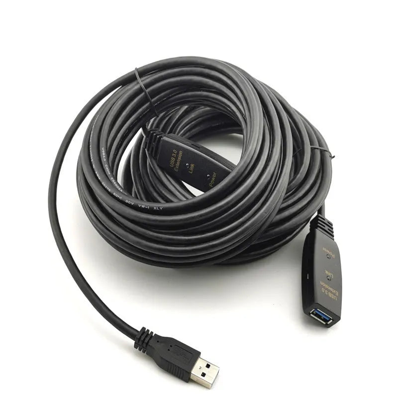 USB extension cable for conference camera and electronic whiteboard, oxygen-free copper, injection moulded, 5m-20m lengths