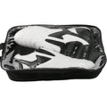 Black and white PU Taekwondo martial arts training shoes with a soft sole.