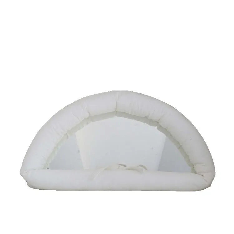 Hanging cotton fabric mirror background in solid colour with soft padded construction