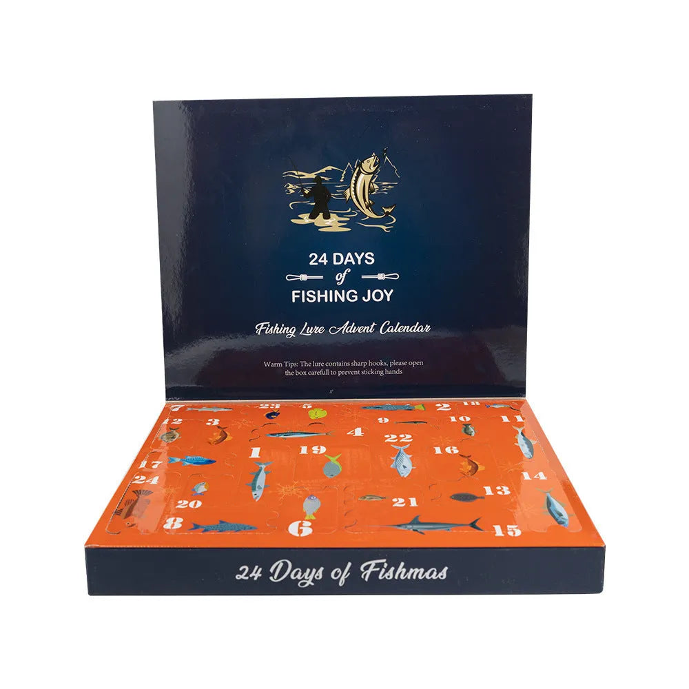 24-piece metal blind box Christmas fishing set collection with Mino Bog theme