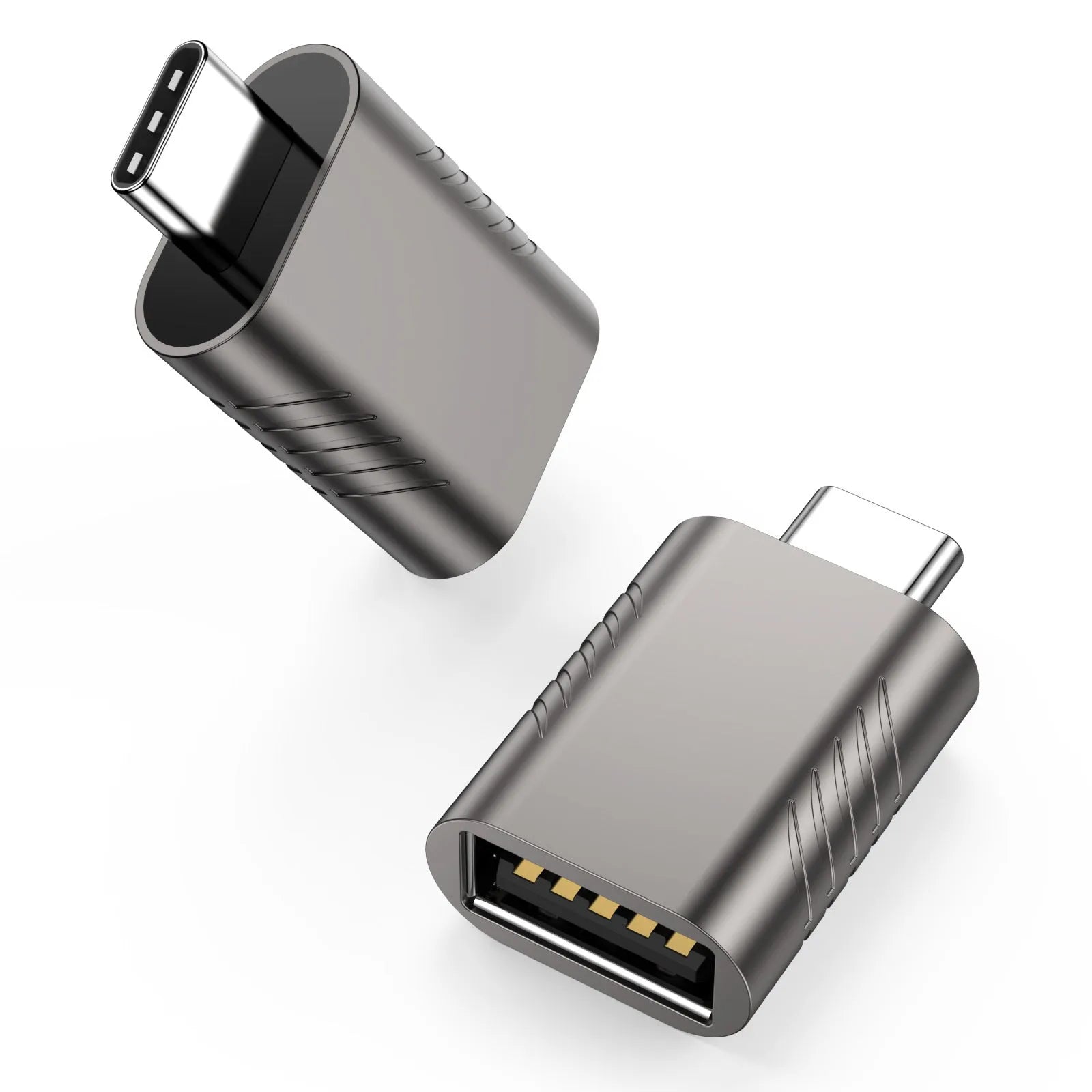 Champagne Gold USB data and charging converter with zinc alloy shell