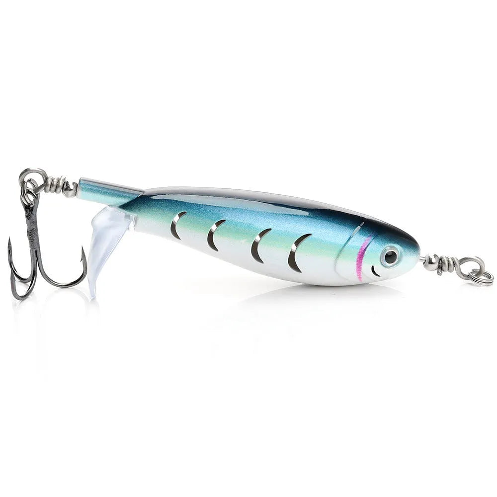 7.5cm artificial fishing bait for road fishing with soft plastic construction and multiple colour options