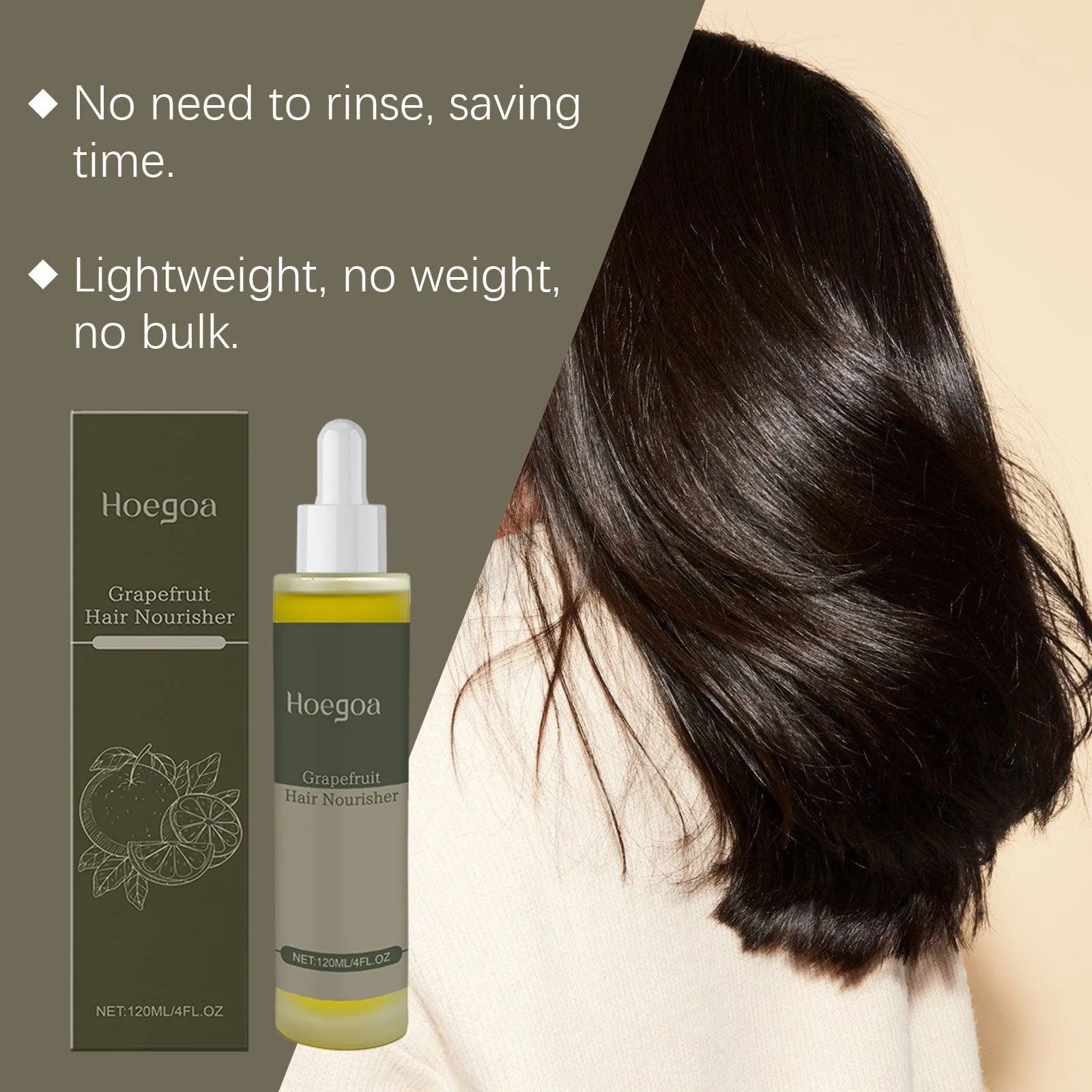 120ml bottle of grapefruit hair conditioner with natural essential oils including ginger and rosemary.