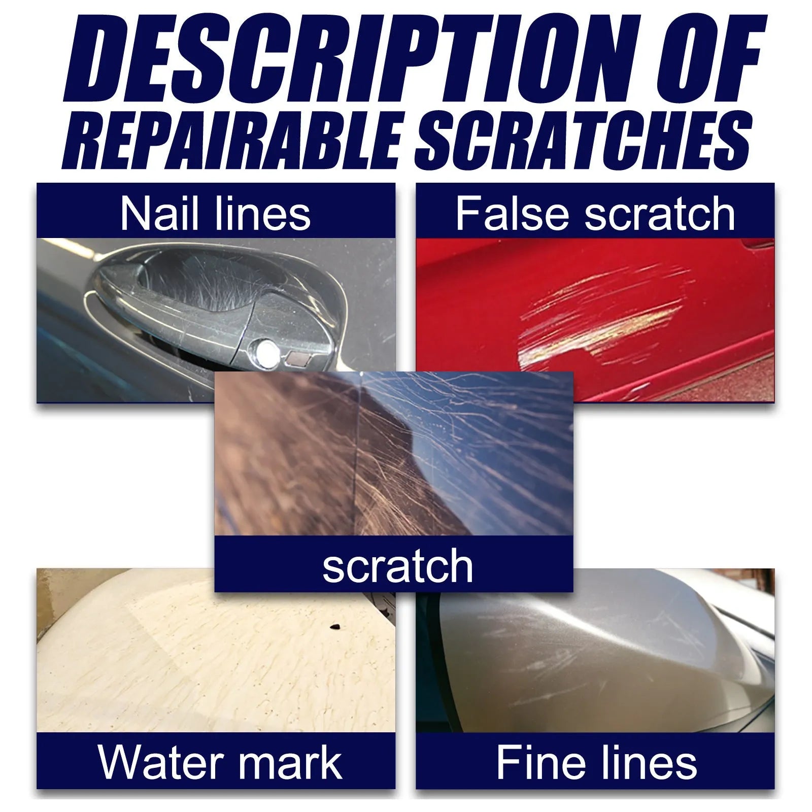 Car paint scratch repair spray canister with sealing glaze formula for automotive surface renovation