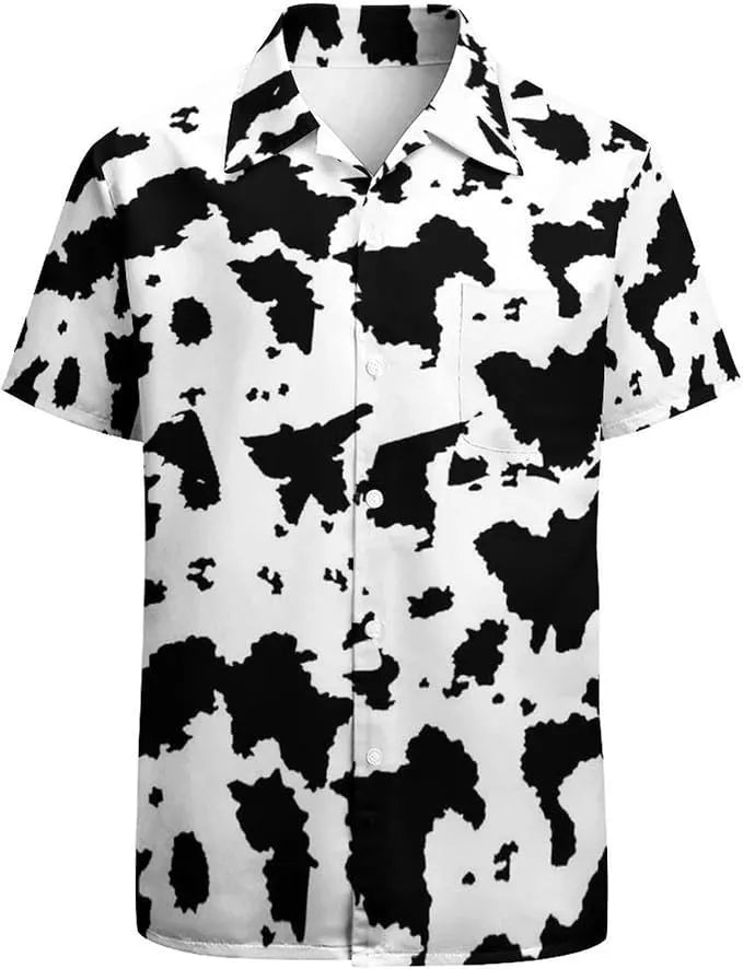 Men's slim fit camouflage pattern short sleeve shirt in a cardigan style.