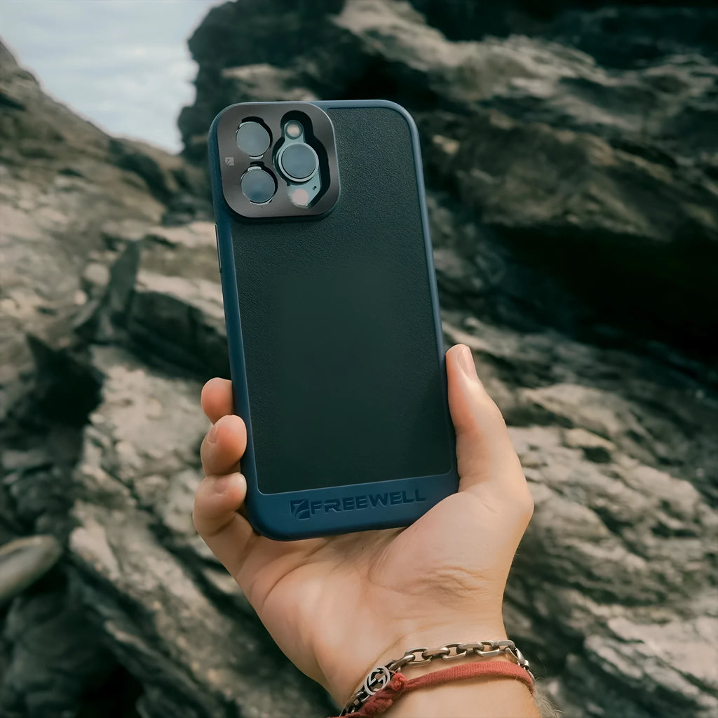 Black compatible phone case for iPhone 13 Pro, 14 Pro, and 15 Pro models.