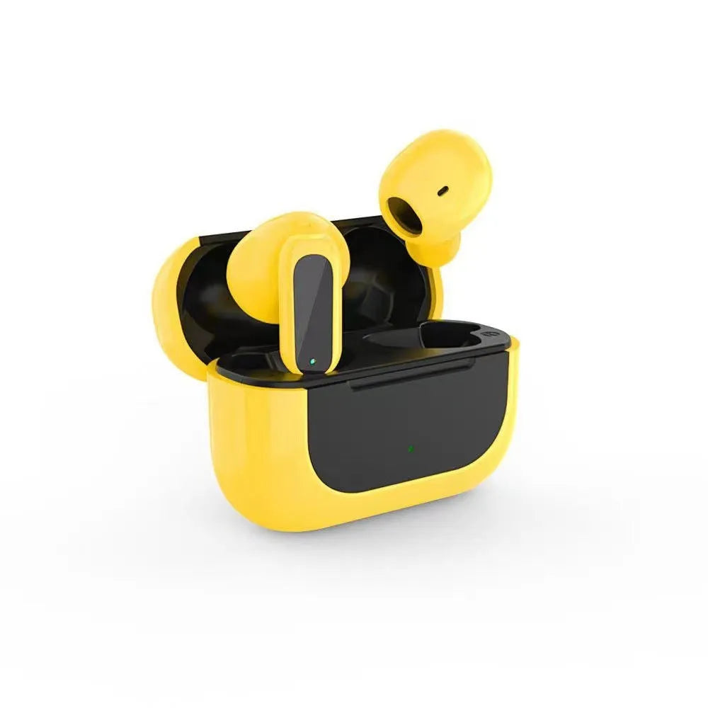 Jerry cartoon wireless headphones in black, white or yellow colours with earplug design