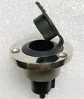 Yacht anchor light ring lamp socket with stainless steel pole and white ABS housing