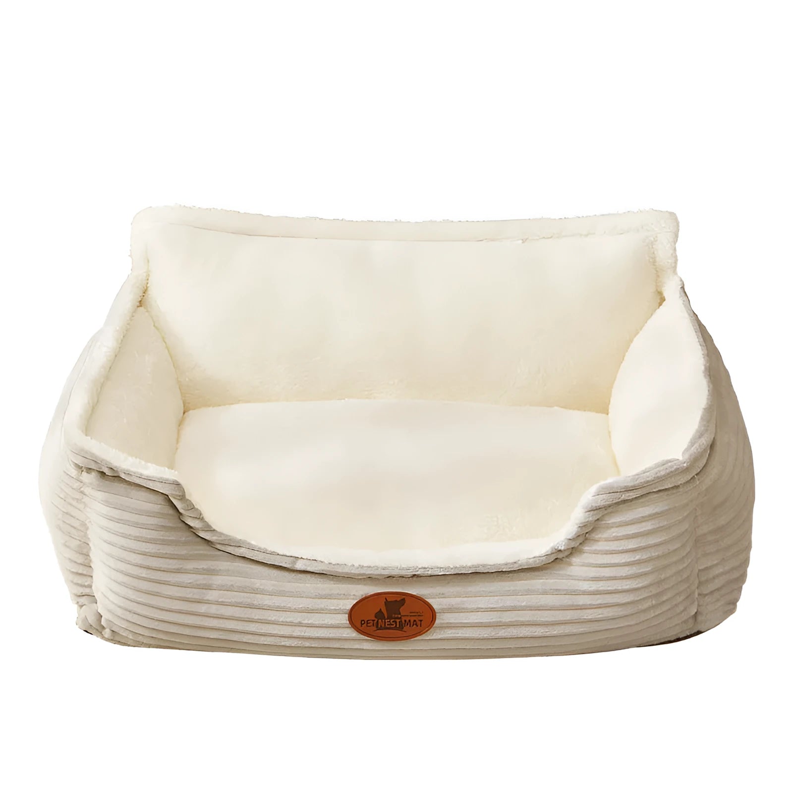 Universal kennel washable bed for small and medium dogs in coffee colour