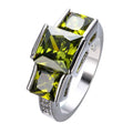 Women's copper electroplated colourful ring in geometric rainbow metal design, multiple colour options