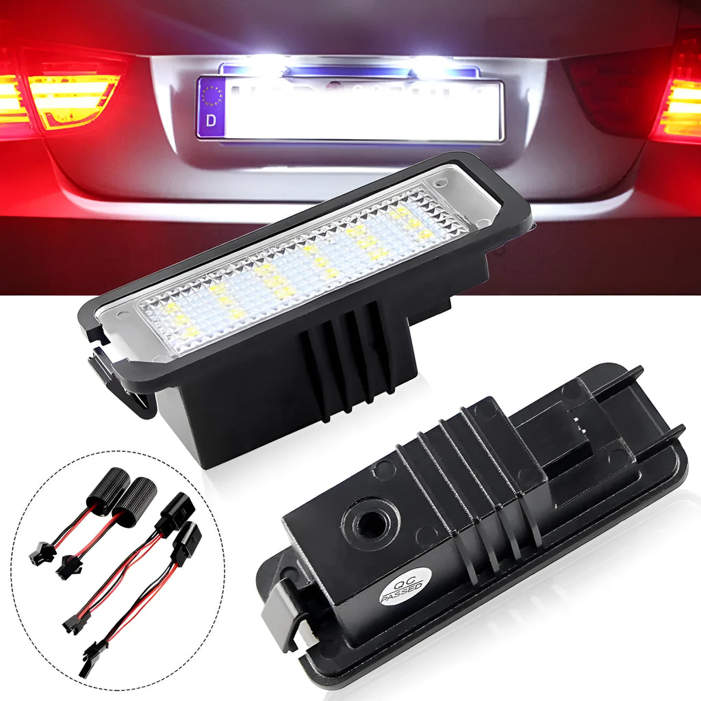 Volkswagen LED license plate light kit with CANbus decoder for Golf, Polo, Phaeton models