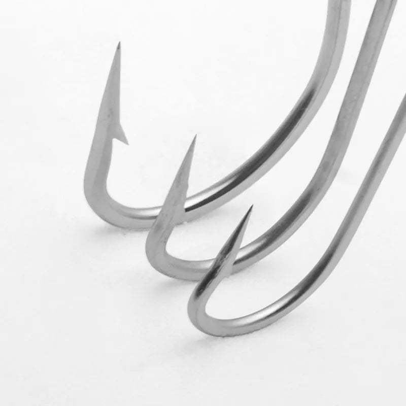 Alloy sea fishing hooks in multi-specification pack for ocean boat fishing