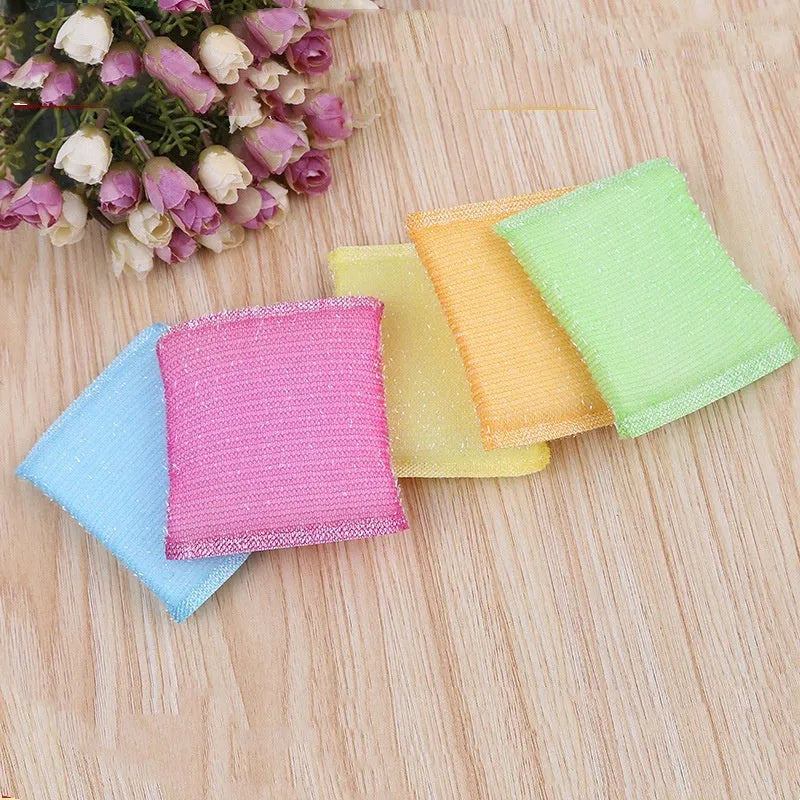 Pinstripe fabric sponge kitchen mop in macaron colours for wet and dry cleaning