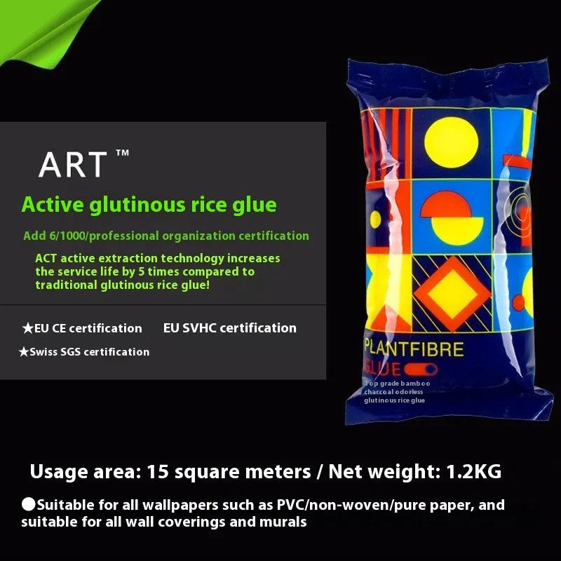 Three rolls of formaldehyde-free glutinous rice wallpaper glue with clean smell