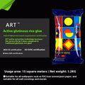 Three rolls of formaldehyde-free glutinous rice wallpaper glue with clean smell