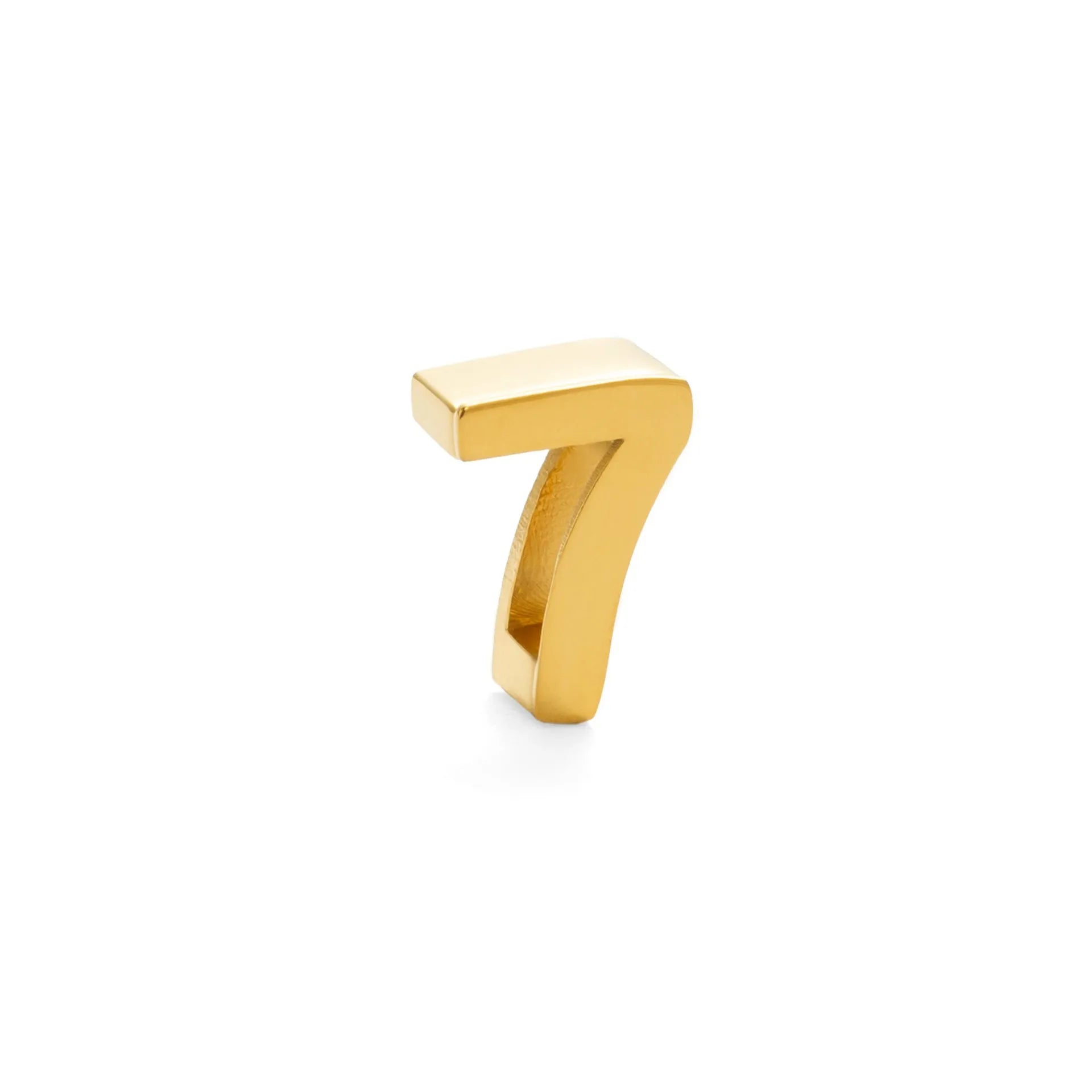 Gold electroplated titanium steel necklace with the letter 'A' pendant on a 40.5cm chain.
