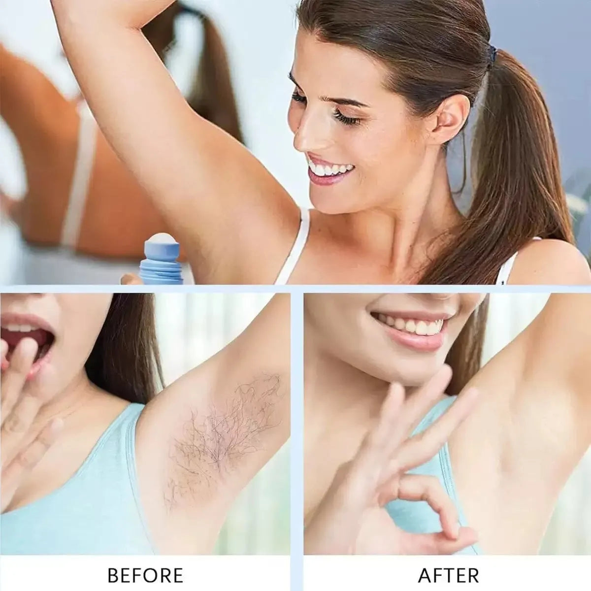Body care ball hair removal essence 50ml with moisturising and refreshing formula for smooth skin