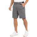 Men's casual loose cotton sports golf shorts in khaki colour, shown flat lay