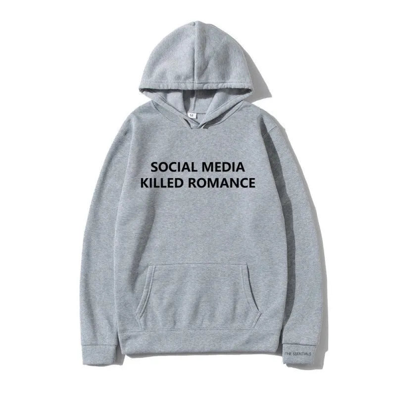 Men's slim fit hoodie with letter pattern print, hooded long sleeve casual pullover
