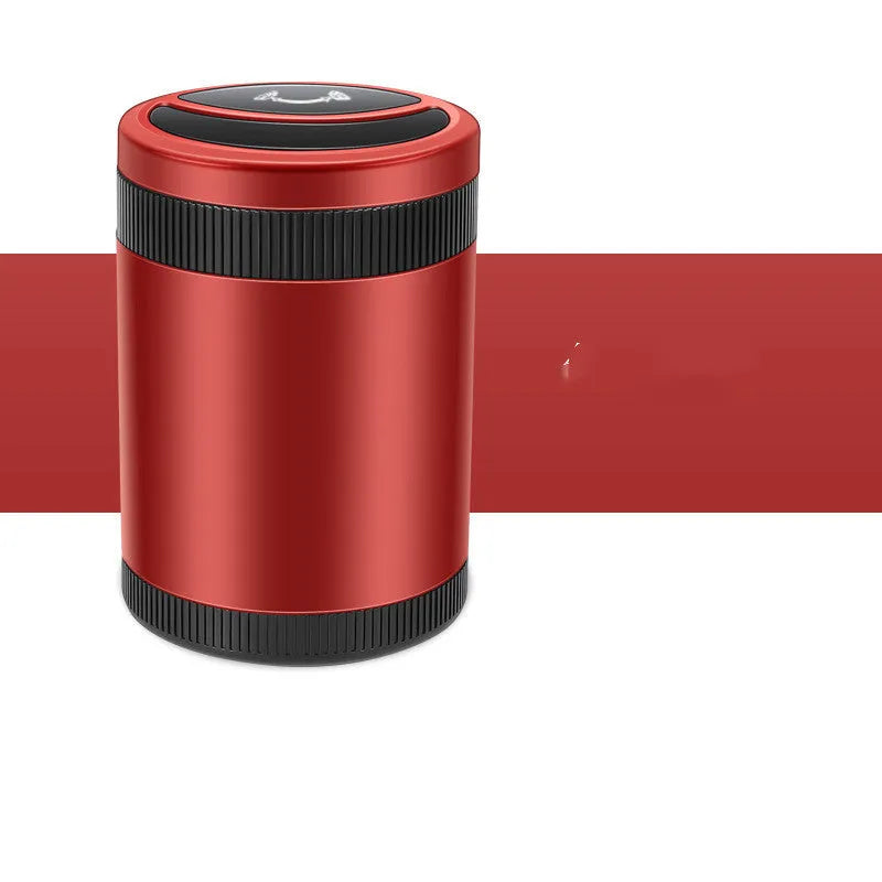 Automatic sensing ashtray in Deep Sky Grey colour with USB connectivity for vehicle home office use