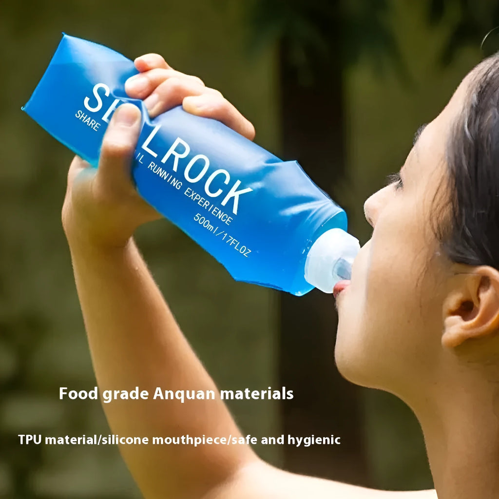 Plastic portable drinking straw with suction tube for mountain climbing and cycling