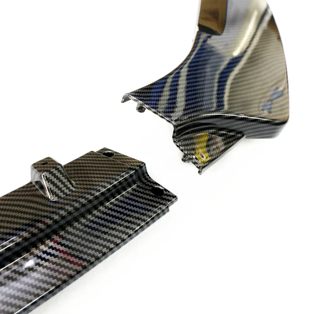 Volkswagen Unksera three-section front shovel tail retrofit kit in carbon braze pattern finish
