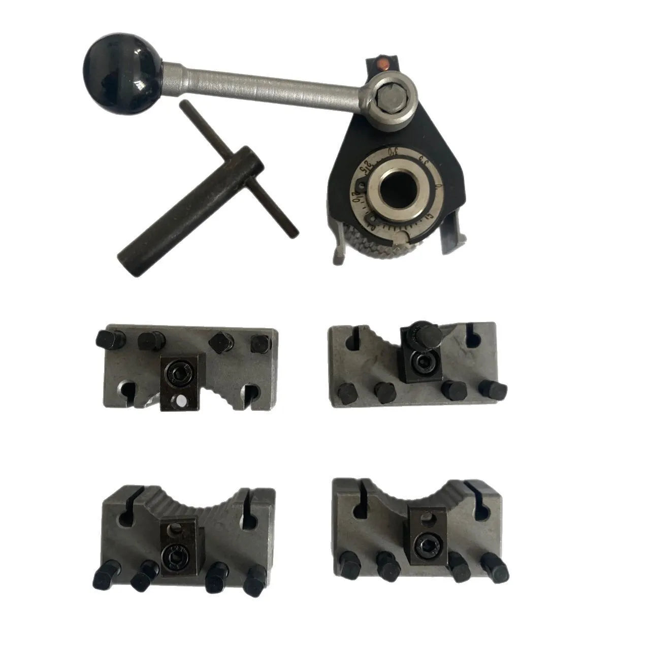 Aa type quick change tool holder in alloy iron for household metal lathes with extra bed included