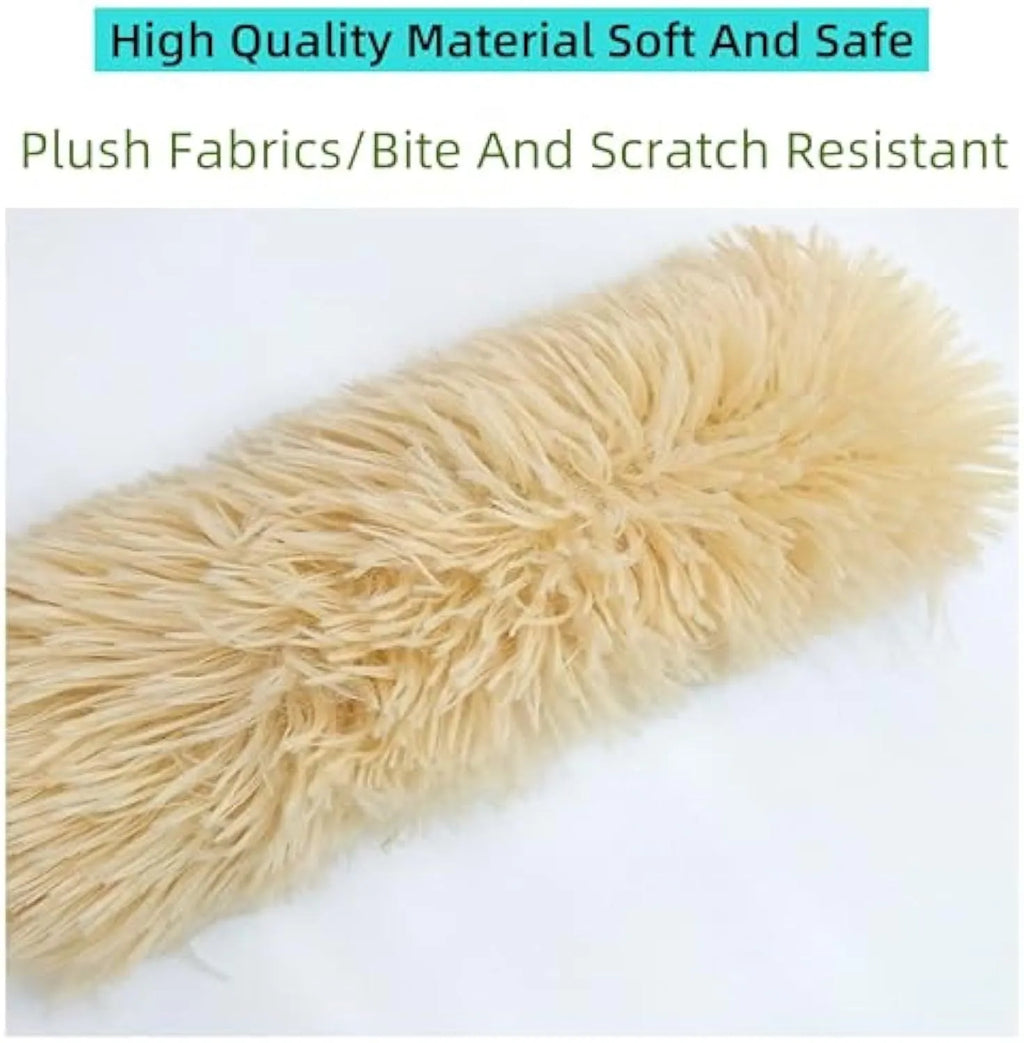 Interactive plush cat toy pillow with crinkle sound and catnip filling in assorted colours