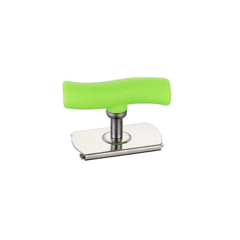Adjustable jar opener stainless steel with collapsible body, white colour, 8.5x6 cm compact kitchen tool