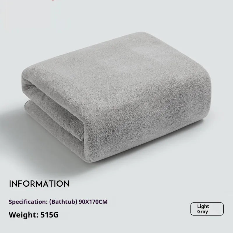 Baby's super soft non-gauze bath towel in milk coffee colour with plain weave fabric